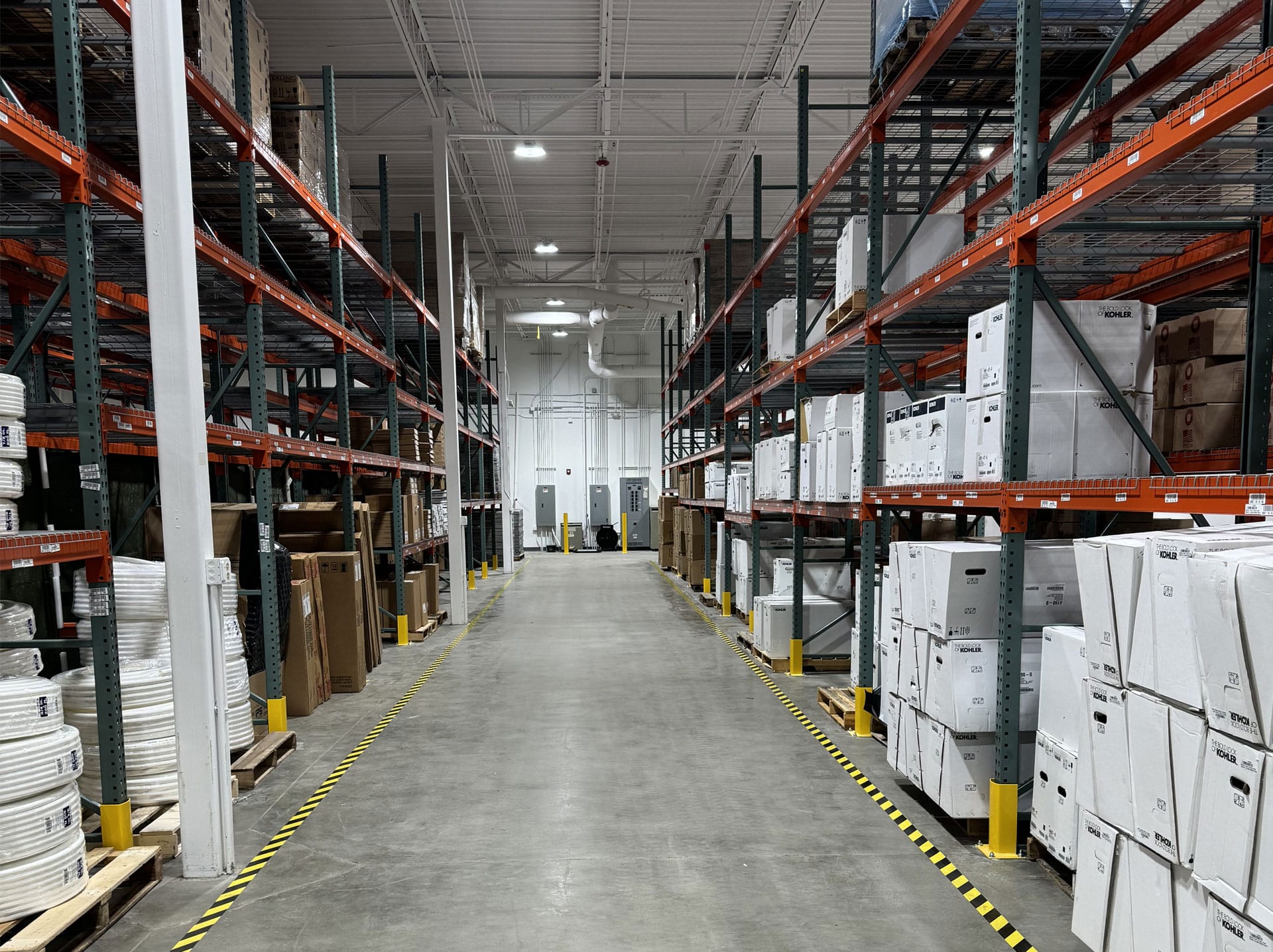 Hajoca Wilmington NC Wholesale Plumbing Supply House supply shelves